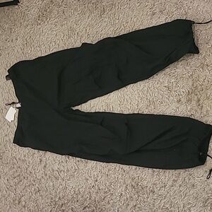 H&M parachute black pants